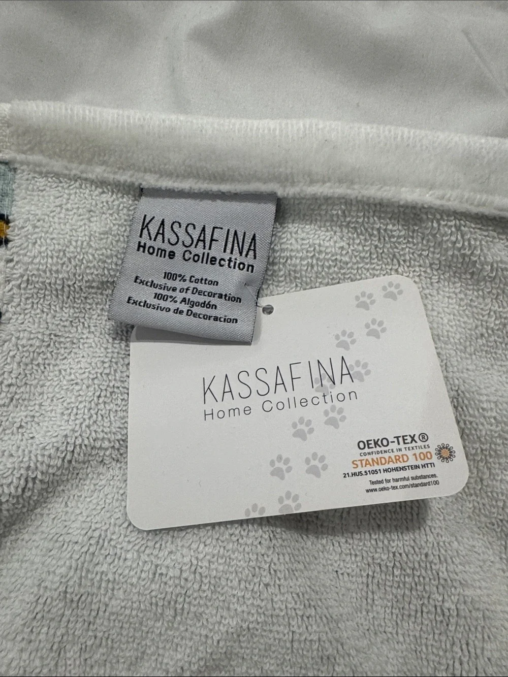 NEW Kassafina Blue Striped Puppy in a Tub Towel